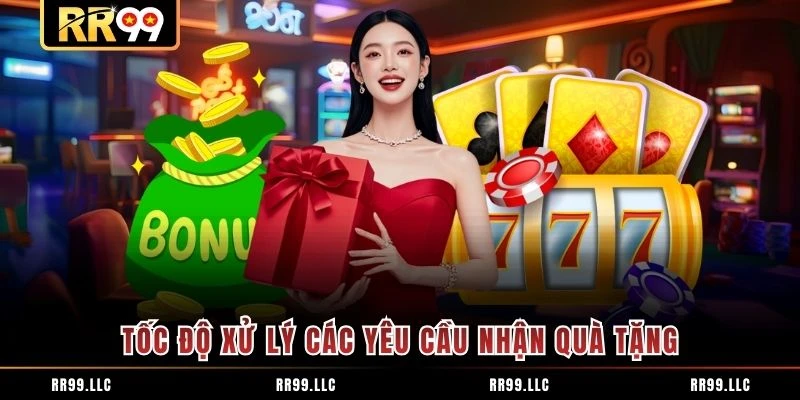 Tốc độ xử lý các yêu cầu nhận quà tặng